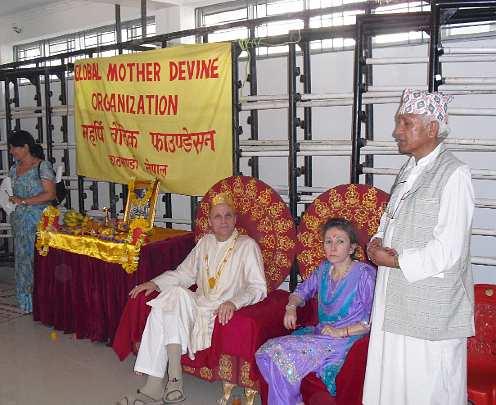 27-Raam Navami Celebration, GMDO - 27.jpg - Inauguration of Global Mother Divine Organization, ladies wing of the Global Country of World Peace, on Raam Navami at the Maharishi Vedic Foundation Center in Katmandu.